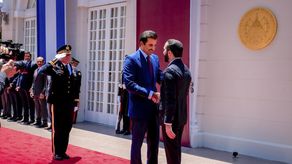 Presidente Nayib Bukele recibe en El Salvador al emir de Catar