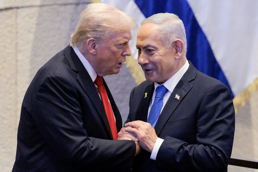 Netanyahu a Trump: "Juntos conseguiremos esta paz" Netanyahu a Trump: "Juntos conseguiremos esta paz"