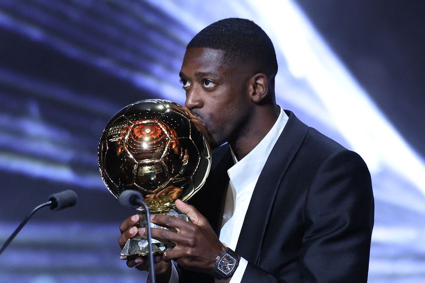 Dembelé fue el más votado por 73 de los 100 jurados del Balón de Oro