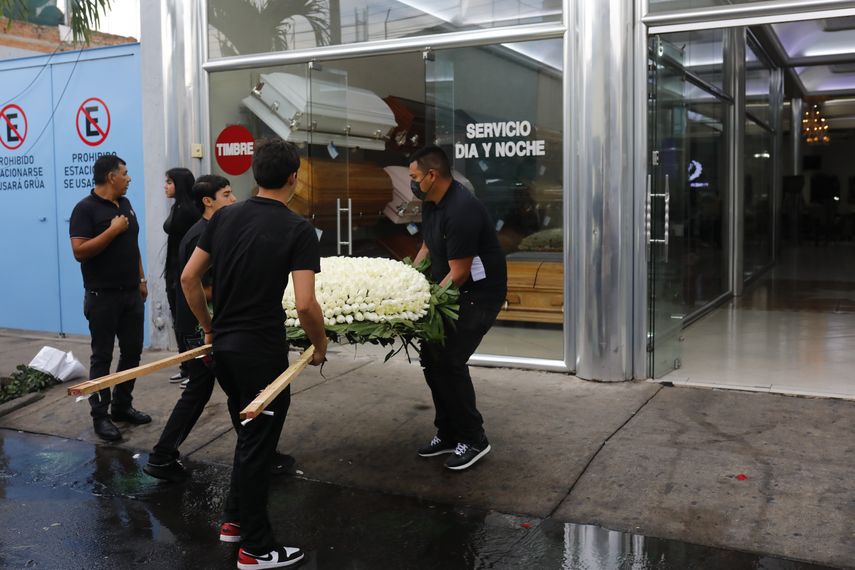 El cuerpo de Nemesio Oceguera Cervantes