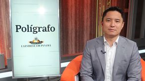 El candidato a la vicepresidencia por MOCA, Michael Chen, en el programa Polígrafo.