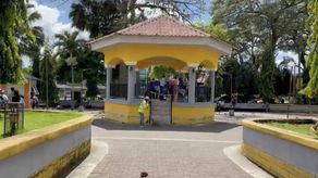 Poco a poco avanzan los trabajos de mejoramiento del parque Manuel Amador Guerrero de La Concepción, que ejecuta la alcaldía de Bugaba&nbsp;