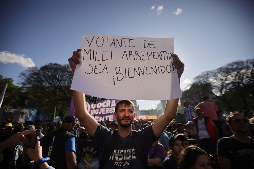Milei veta presupuesto universitario tras jornada de protestas en Argentina