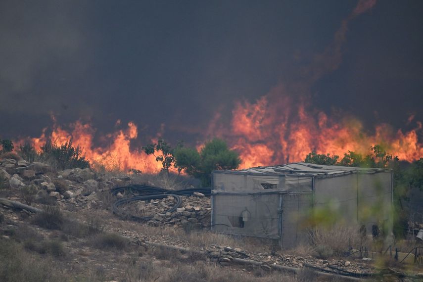 El incendio se desató el jueves en la zona de Los Gallardos