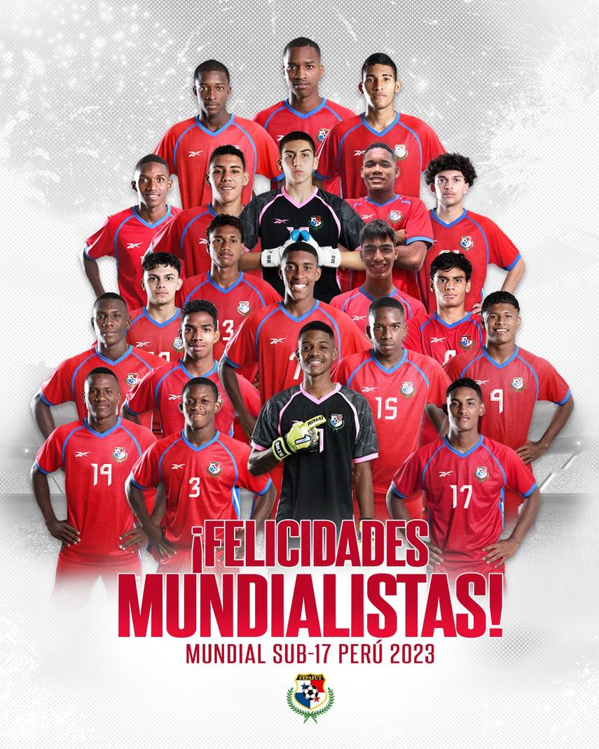 Son unos guerreros. Gracias por darle esta alegría a todo un país, clasificando a nuestro tercer Mundial Sub-17. ¡Felicidades Panamá Sub 17!