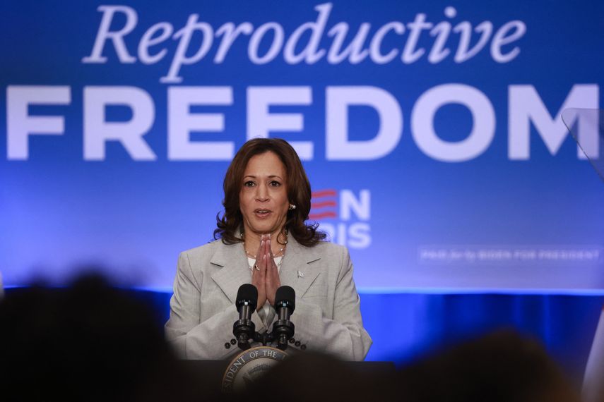 Kamala Harris culpa a Trump de nueva ley de aborto en Florida