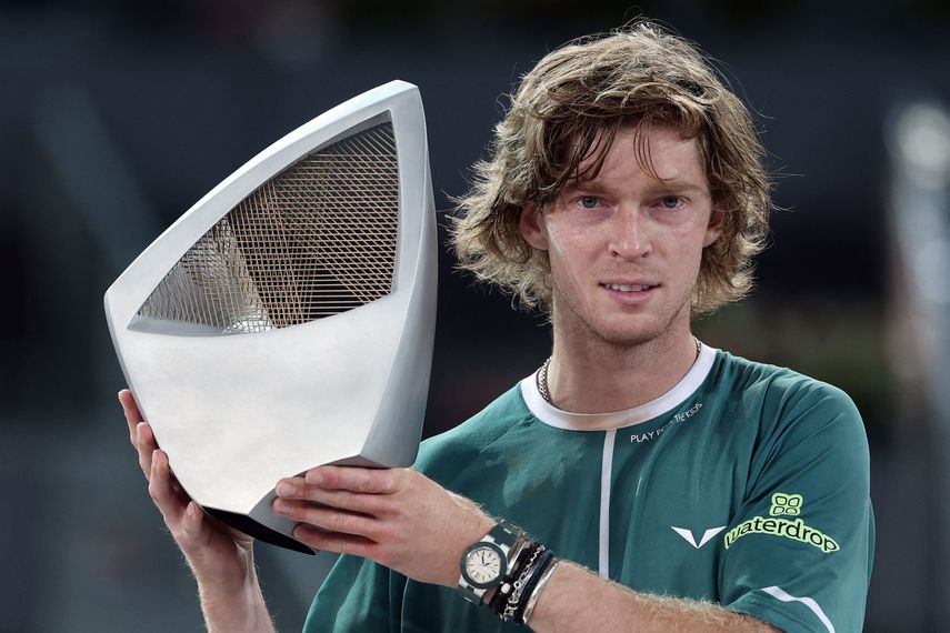 Andrey Rublev se coronó campeón del Masters 1000 de Madrid