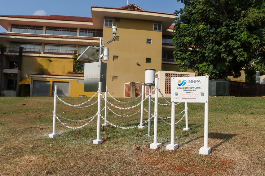 IMHPA inaugura estación meteorológica en el Parque Omar