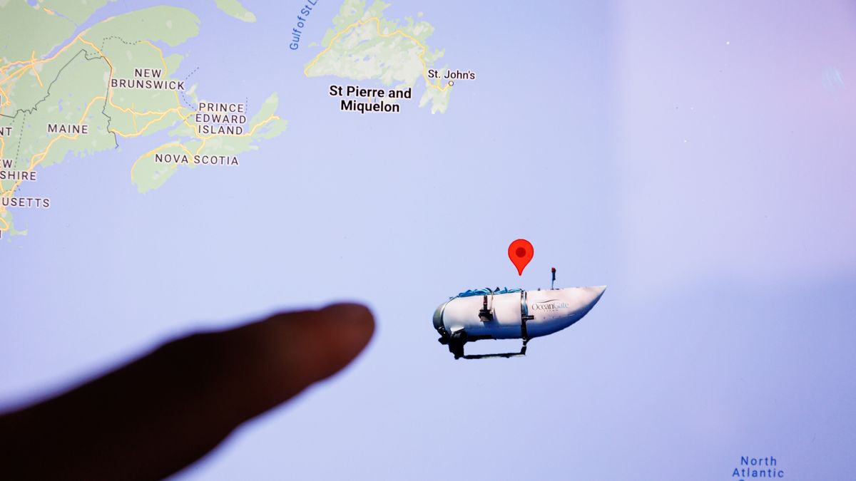 Un vehículo a control remoto, encontró la cola cónica del sumergible Titan en el lecho marino a menos de medio kilómetro del Titanic