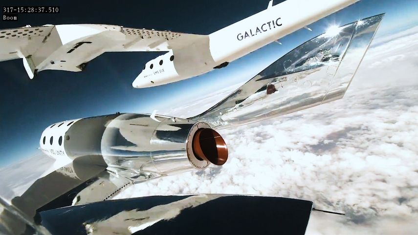 El primer vuelo comercia de Virgin Galactic llegó este jueves al espacio, anunció la empresa. | Foto: Cortesía de @Virgin El primer vuelo comercia de Virgin Galactic llegó este jueves al espacio, anunció la empresa. | Foto: Cortesía de @Virgin