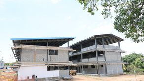 Construcción y remodelación en la escuela La Primavera con 57% de avance en trabajos