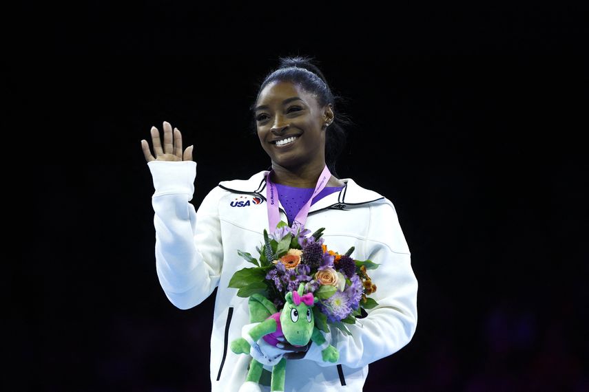 Simone Biles, el regreso con gloria de la gimnasta de oro