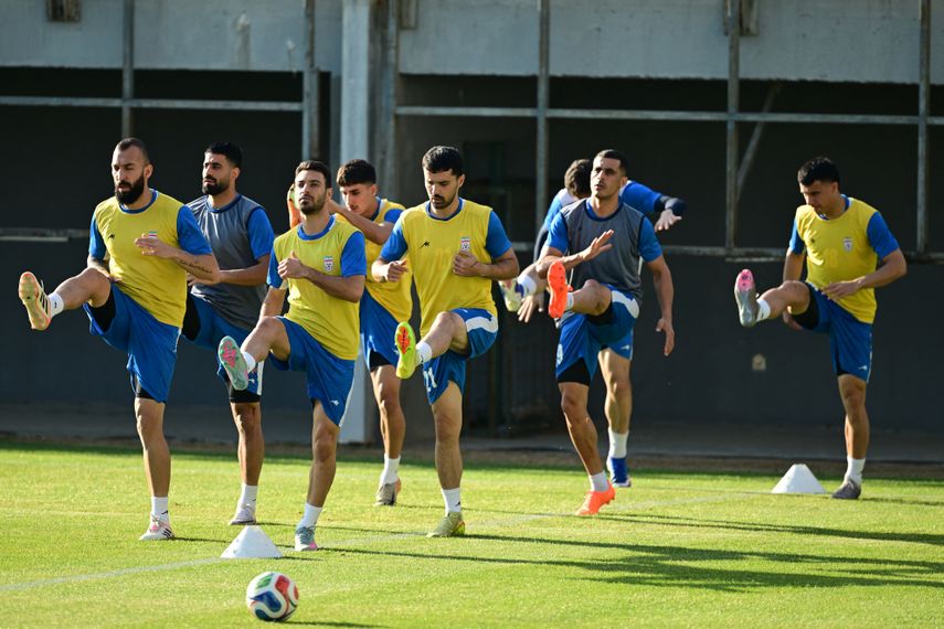 La selección de Irán se prepara para la cita mundialista de la FIFA. AFP