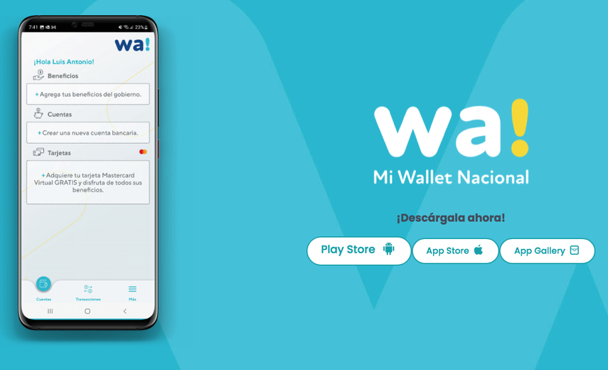 Con Wa! podrán realizar compras con un código QR en más de 500 establecimientos, enviar y recibir dinero a contactos de Wa!, detalló el Ifarhu.
