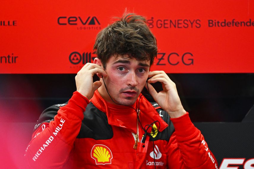 El piloto de Ferrari, Charles Leclerc, quedó en la quinta posición. El piloto de Ferrari, Charles Leclerc, quedó en la quinta posición.