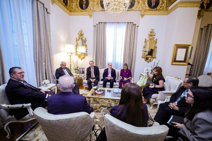 El presidente Mulino recibió a su homólogo de Guatemala.