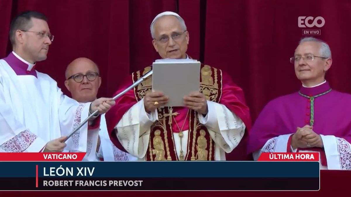 Discurso del nuevo papa León XIV ante el Vaticano tras su elección