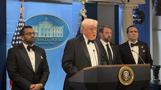 El presidente de EEUU, Donald Trump, brindó rueda de prensa tras el hecho. EFE