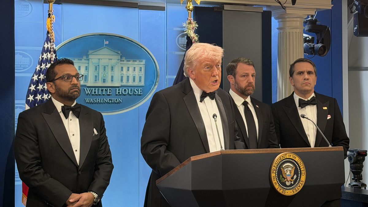 El presidente de EEUU, Donald Trump, brindó rueda de prensa tras el hecho. EFE