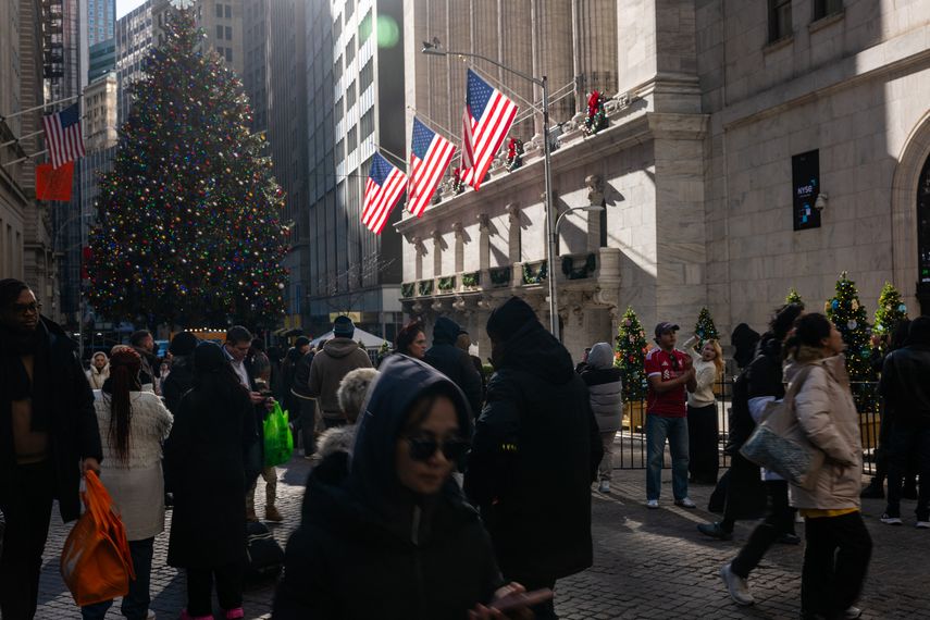 Un récord doble en el Wall Street. AFP
