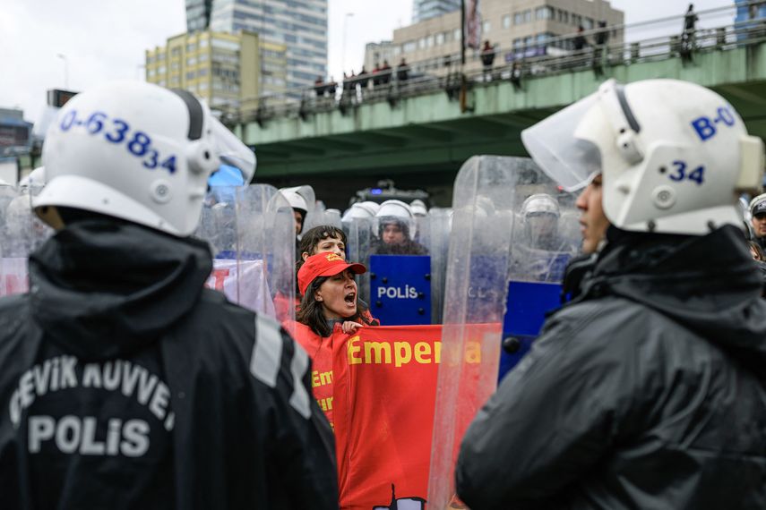 Al menos 370 detenidos en Turquía por manifestaciones del 1 de mayo
