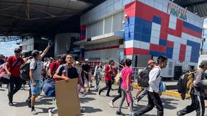 Drama humano en Paso Canoas. Migrantes