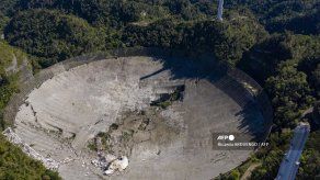 Colapsa el histórico telescopio de Arecibo en Puerto Rico