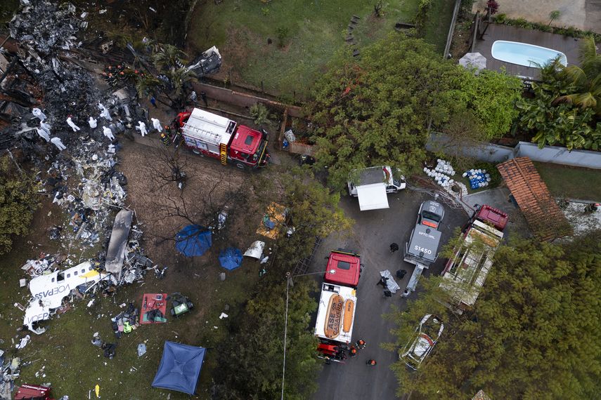 Identifican a todas las 62 víctimas del accidente aéreo en Brasil