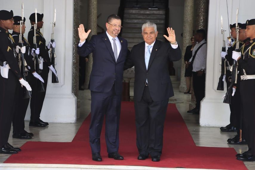 Presidente Mulino recibe a su homólogo de Costa Rica, Rodrigo Chaves Robles. Presidente Mulino recibe a su homólogo de Costa Rica, Rodrigo Chaves Robles.