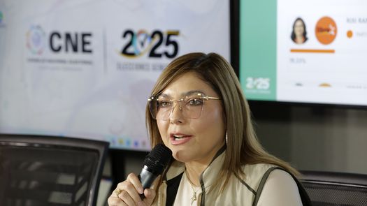 La consejera presidenta del Consejo Nacional Electoral (CNE) de Honduras, Ana Paola Hall. EFE La consejera presidenta del Consejo Nacional Electoral (CNE) de Honduras, Ana Paola Hall. EFE