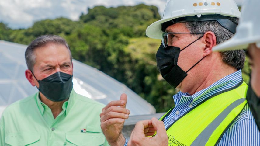 Presidente Cortizo recorrió el proyecto de la nueva potabilizadora en Panamá Oeste junto a autoridades del IDAAN