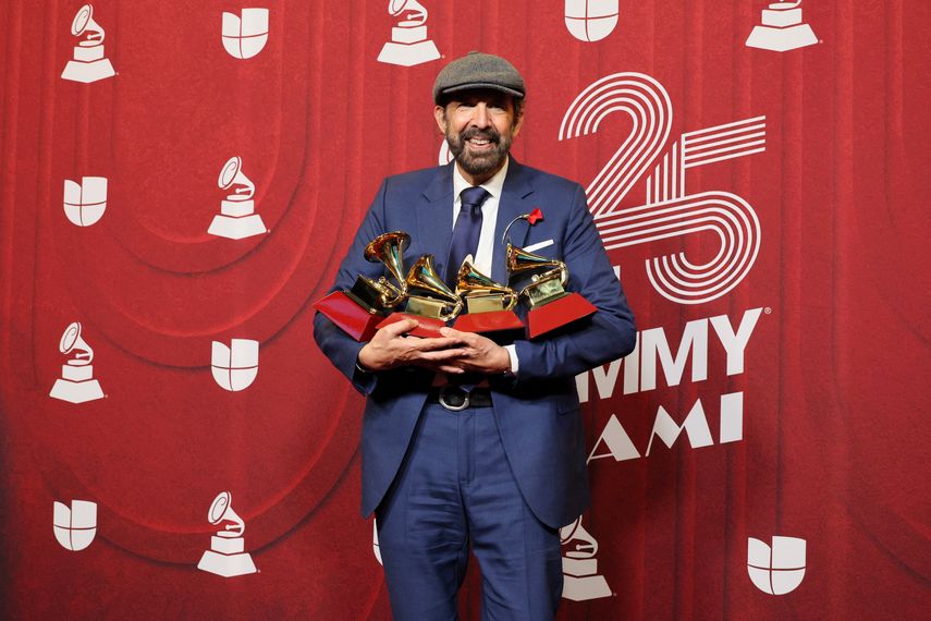 Dominicano Juan Luis Guerra triunfó en los Grammy Latinos en Miami