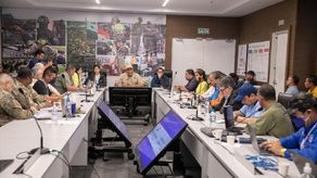 Extinción de incendio de Cerro Patacón en su última fase