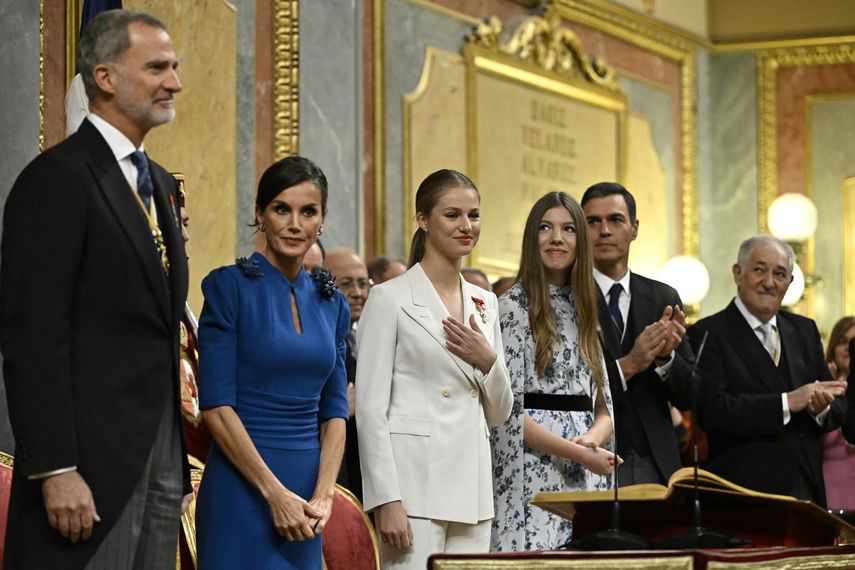 Princesa Leonor, heredera del trono español, juró fidelidad