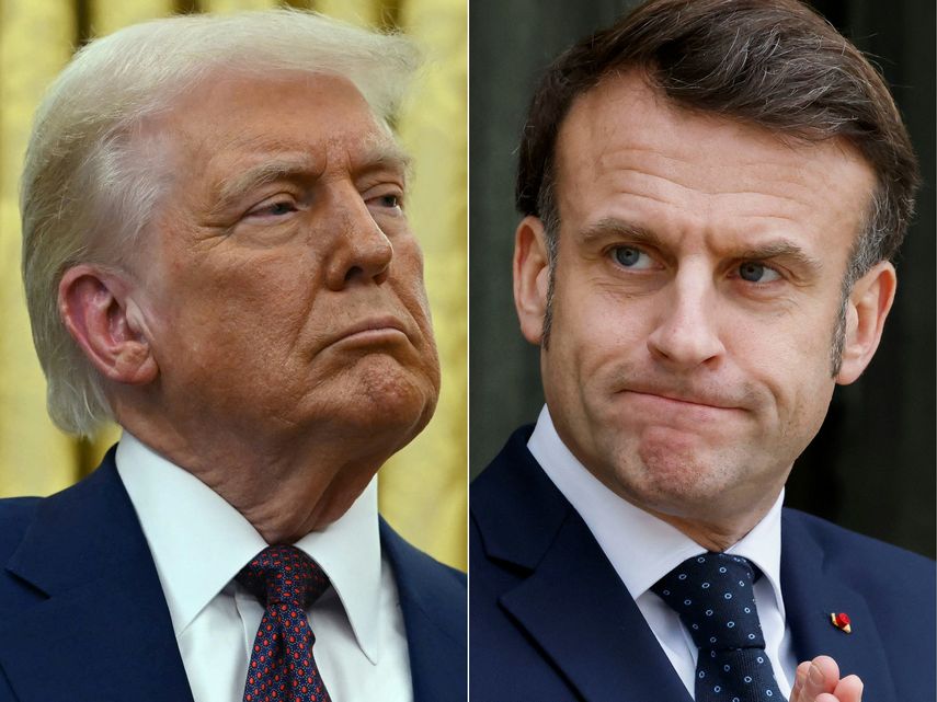 Macron afirma que le dirá a Trump que no puede ser débil frente a Putin