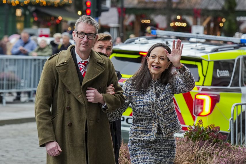 La líder opositora venezolana y Premio Nobel de la Paz
