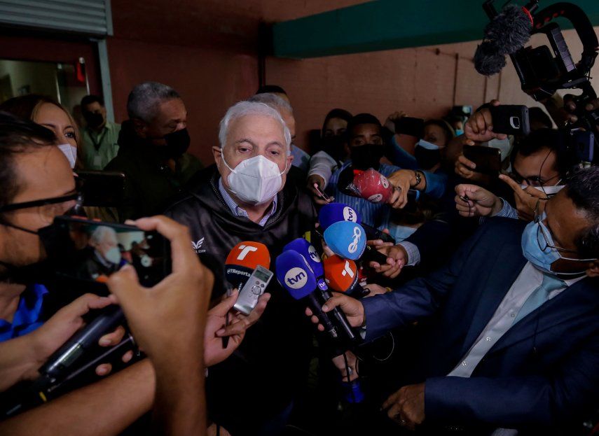 El expresidente de la República Ricardo Martinelli en las instalaciones del Sistema Penal Acusatorio (SPA) en Plaza Ágora.