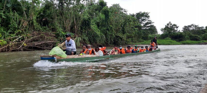 Personal de la Defensoría del Pueblo, realizó un recorrido para verificar las condiciones de migrantes en Bajo Chiquito.