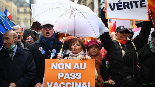 Movilizaciones en Francia contra pase de vacunación covid-19
