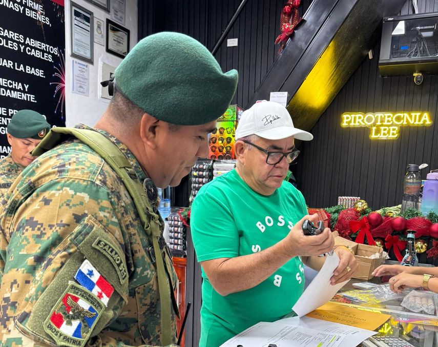 Senafront activa operativo contra venta ilegal de pirotecnia en Paso Canoas