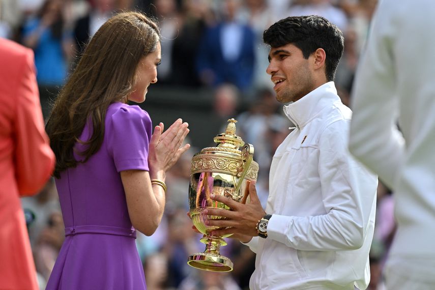 Princesa de Gales en Wimblendon. AFP Princesa de Gales en Wimblendon. AFP