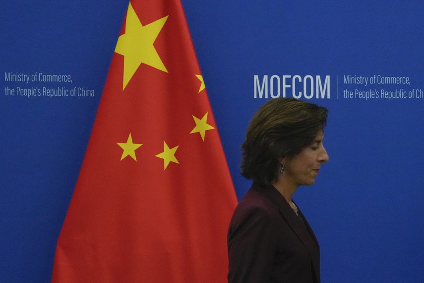 La secretaria de Comercio de EEUU, Gina Raimondo tiene previsto visitar también la capital económica china de Shanghái. La secretaria de Comercio de EEUU, Gina Raimondo tiene previsto visitar también la capital económica china de Shanghái.