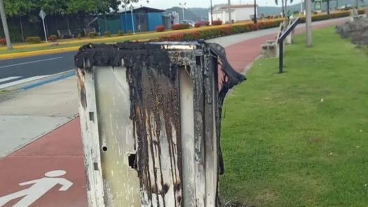 El alcalde Mayer Mizrachi cuestionó el acto de vandalismo. El alcalde Mayer Mizrachi cuestionó el acto de vandalismo.