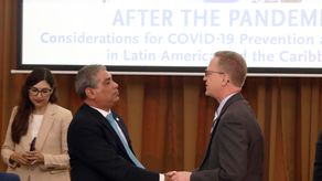 Sucre se reúne con representantes de empresas farmacéuticas y de tecnología de EEUU