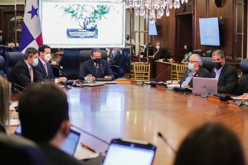 Antonio Fletcher, en representaci&oacute;n del Consejo Nacional de la Empresa Privada, (CoNEP), explic&oacute; al presidente Nito Cortizo Cohen la metodolog&iacute;a de trabajo de las mesas conformadas.