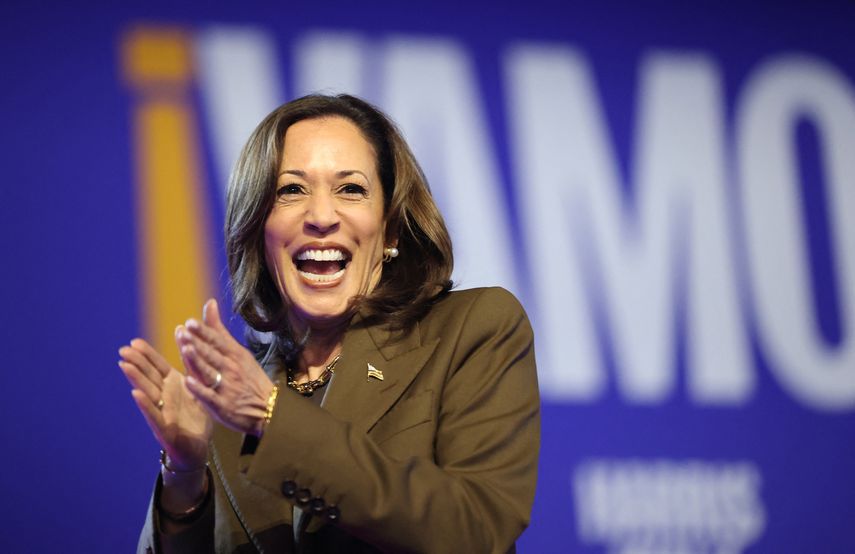 Kamala Harris supera a Trump en intención de voto latino