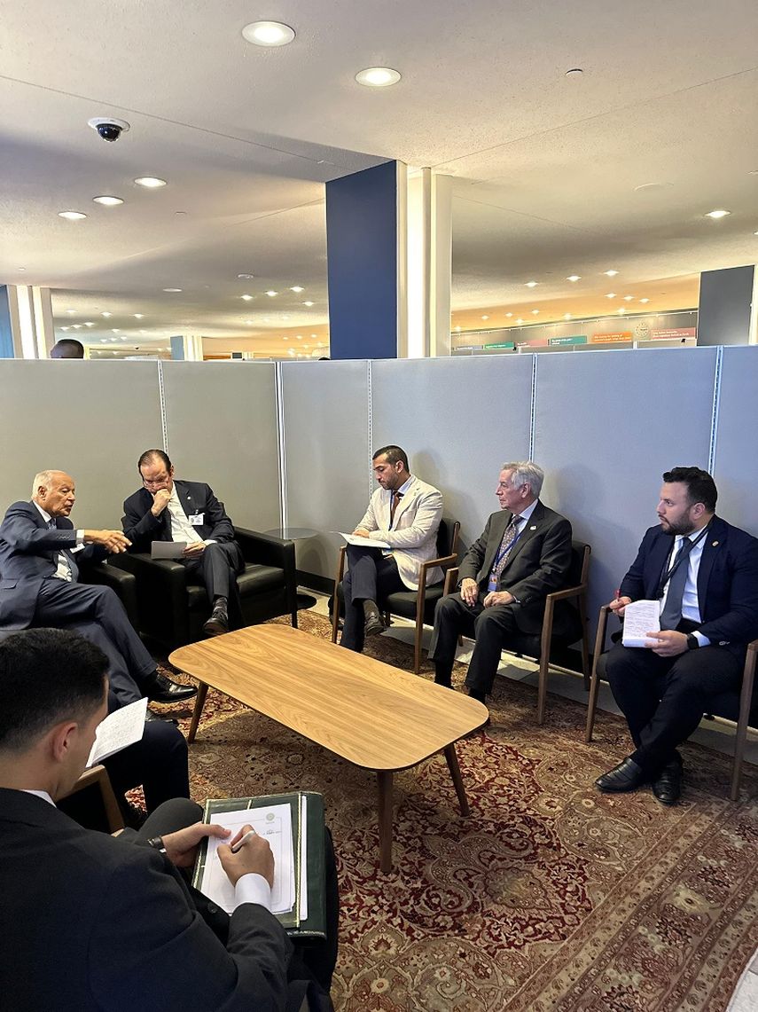 Canciller de Panamá sostiene Bilateral con Secretario General de la Liga Árabe.