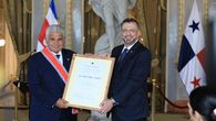 El presidente de Costa Rica, Rodrigo Chavez recibió a su homólogo de Panamá. El presidente de Costa Rica, Rodrigo Chavez recibió a su homólogo de Panamá.