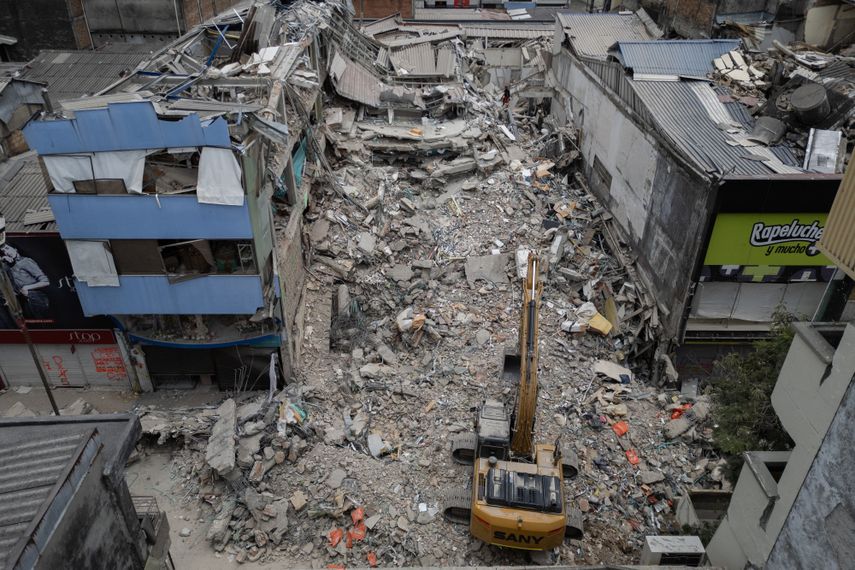 Colombia avanza este domingo en la remoción de escombros tras la destrucción provocada hace casi una semana por un potente terremoto