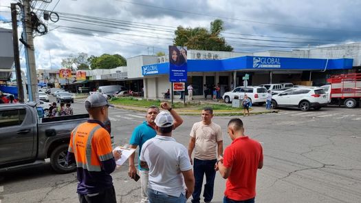 El trabajo de campo en Bugaba inició tras una conversación entre el alcalde Quintero con el ministro de seguridad, Juan Manuel Pino.